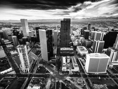 Aerial shot of Denver