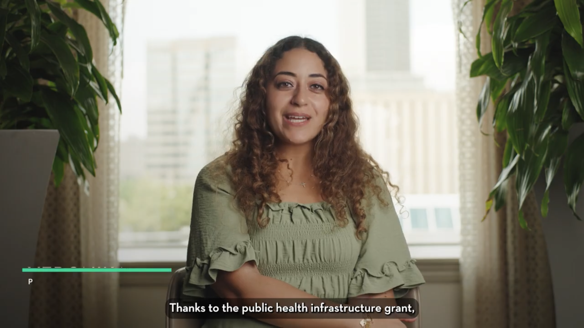 Graphic showing headshot of Anneta Arno and Cities the Future of Health Webinar Series