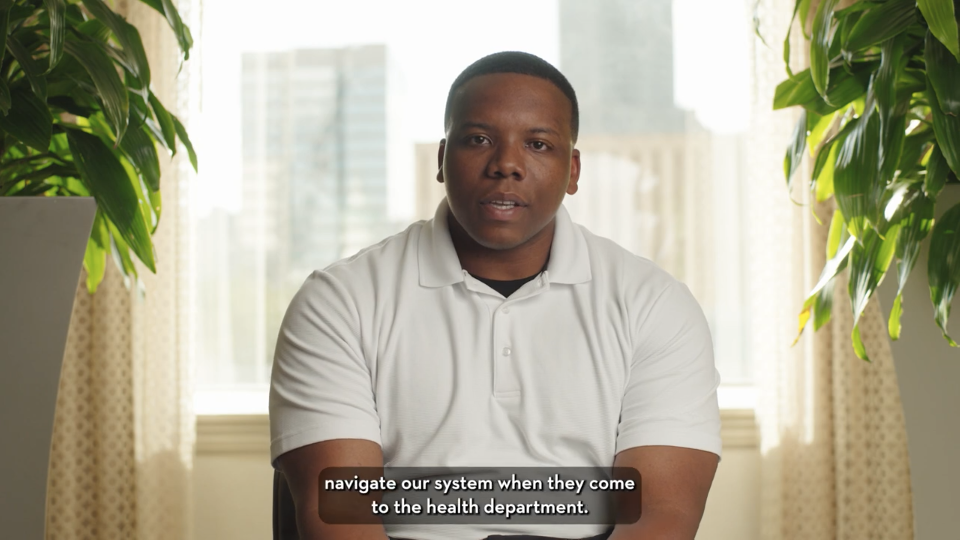 Graphic showing headshot of Anneta Arno and Cities the Future of Health Webinar Series