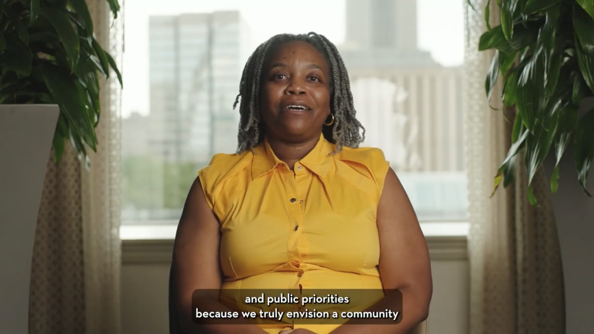 Graphic showing headshot of Anneta Arno and Cities the Future of Health Webinar Series