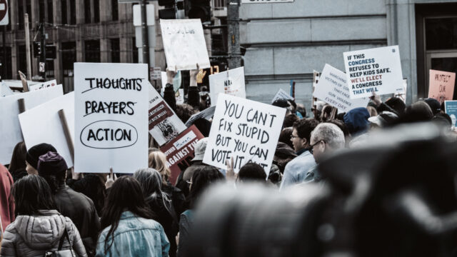 Anti-gun violence protesters in San Francisco. Photo by Natalie Chaney on Unsplash.